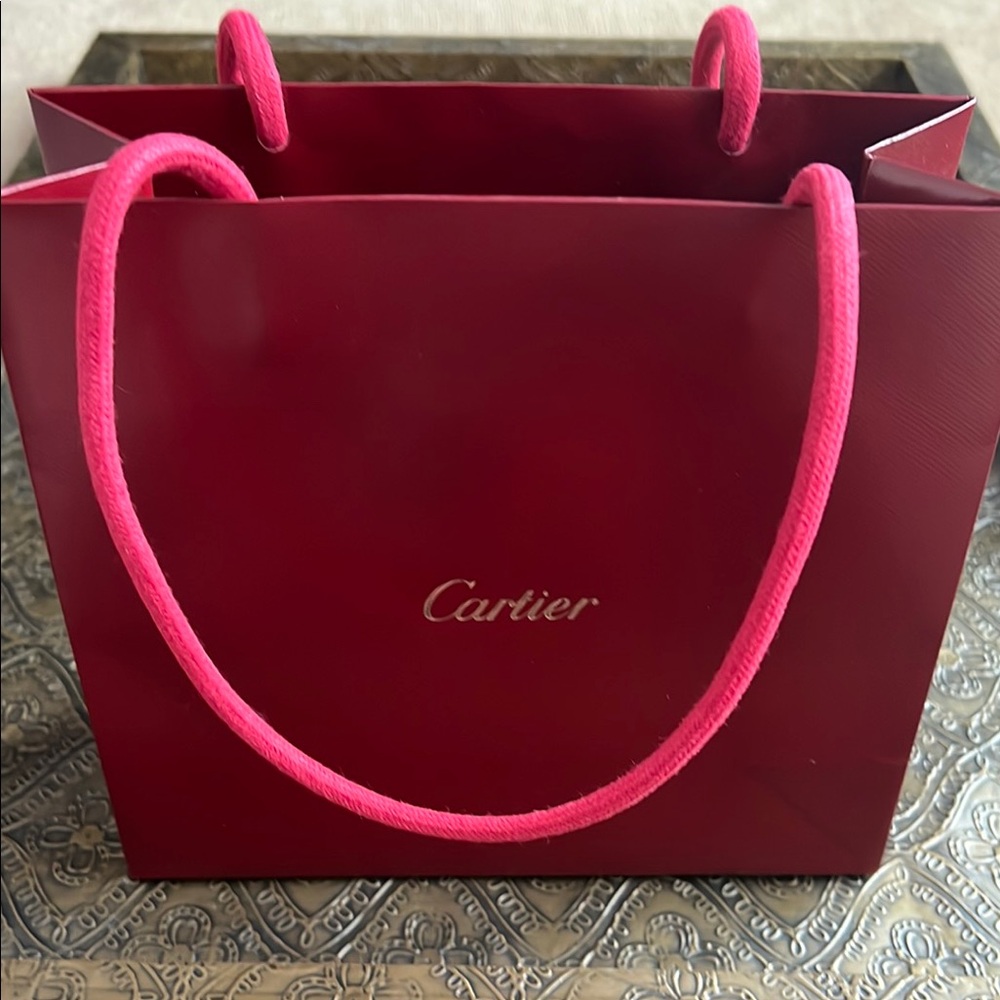 Cartier Red Paper Bag